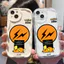 Ốp lưng tương thích cho iPhone 17 Air 16 15 14 13 12 11 Pro X XR XS Max SE 2020 6 7 8 Plus Kem gợn sóng viền cong Họa tiết thiết kế sáng tạo NYKB260