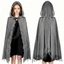 DONOVANQQ Halloween Áo Khoác, Thiết Kế Có Mũ Trùm Đầu Phong Cách Phóng Đại Halloween Cosplay Cape, Phong Cách Gothic Rách Kết Cấu Unisex Tattered Vải Halloween Ma Trang Phục Tiệc Halloween