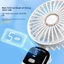 2026 Phong Cách Mới Quạt Nhỏ Cầm Tay Di Động Gấp Ngoài Trời Mini Hiển Thị Kỹ Thuật Số USB Cầm Tay