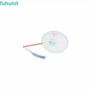 Quạt phong cách Trung Quốc FUHUIOT, Quạt thêu tua rua phong cách Trung Quốc, Quạt lụa mờ họa tiết hoa cổ điển Đám cưới Trung Quốc