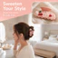 FEDAOG Tóc Barrettes, Trang Trí Hoa Trang Trí Trái Cây Trái Cây Vuốt Tóc Kẹp, Trang Trí Kim Cương Giả Dễ Thương Chất Liệu Acrylic Glossy Acetate Chất Liệu Tóc Hàm Kẹp Dành Cho Nữ