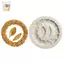 1PC Rosette Lá Khuôn Silicon Bánh Tự Làm Khuôn Socola Đường Khuôn Nướng Bánh ELWW