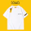 BKMK Mùa Hè Tay Ngắn Top 100% Cotton Cao Cấp Bảng Chữ Cái In Hình Áo Thun Rời Triều Cao Cấp Ruffian Đẹp Trai Nam Áo Thun ins Super Fire 0704