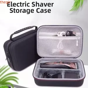 Hộp Bảo Quản Tông Đơ Cắt Tóc THEGIRL8B, Hộp Bảo Vệ Máy Cạo Râu Chống Thấm Nước, Dây Kéo Đóng Cửa Chống Sốc Di Động EVA Dao Cạo Điện Dành Cho Nam
