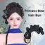 THEGIRL8B Tổng Hợp Hanfu Chignon, Mũ Trung Quốc Trang Phục Cổ Cosplay Tóc Giả, Tóc Ngọt Ngào Lông Tơ Công Chúa Tự Nhiên Nơ Tóc Bun Nữ