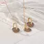 HFSHY Hợp Kim Kẽm Hoa Bộ Trang Sức Nữ Sơn Boho Nelace Bông Tai Cho Đám Cưới Kỷ Niệm Lãng Mạn Quà Tặng VN