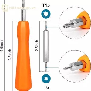 GE 3 Cái / bộ Tua Vít Chuông Cửa Video Hai Đầu T15 Vít Công Cụ Điều Khiển Thay Thế VN