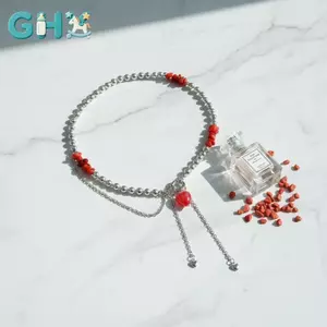 GHX Đá Đỏ Trái Tim Nelace Tối Giản Nhỏ Không Gây Dị Ứng Trang Sức Dành Cho Nữ Mặc Thường Ngày Tốt Nghiệp Quà Tặng Cho Cô VN