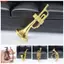 THEGIRL8B Mini Golden Trumpet Saxophone, Saxophone Mô Hình Thu Nhỏ Nhạc Cụ Nhựa, Đồ Chơi Trang Trí Nhà Di Động Nhà Búp Bê Nhựa Phụ Kiện Cảnh Nhạc Mini