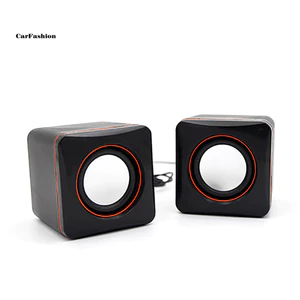 < CarFashion > 2 Chiếc Di Động Gia Đình Laptop Notebook Bass USB Loa Mini Có Dây Máy Nghe Nhạc
