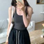 Chọn Sợi Cotton 2026 Quần Áo Mùa Hè Hot Girl Camisole Nữ Hình Chữ I Mặc Bên Trong Mặc Bên Ngoài Mặt Sau Đẹp Ngực Miếng Lót Top XLZU