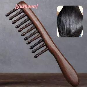 Massage Kinh Tuyến Naturalb Chống Tĩnh Điện Không Nhồi Răng Rộng Cho Nữ Cô Gái Tóc Xoăn Thẳng
