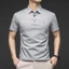 Áo thun ngắn tay mùa hè nam mùa hè Ice Silk POLO Áo sơ mi thoáng khí giữa tuổi cổ điển Ve áo mỏng nửa tay Áo sơ mi POLO KAYZ