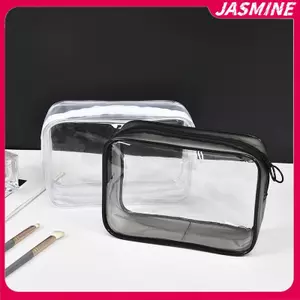 JASMINE Túi Đựng Mỹ Phẩm Trong Suốt PVC Nữ Dây Kéo Trong Suốt Túi Trang Điểm Làm Đẹp Du Lịch Trang Điểm Tổ Chức Bảo Quản Tắm Vệ Sinh Túi Rửa JASMINE
