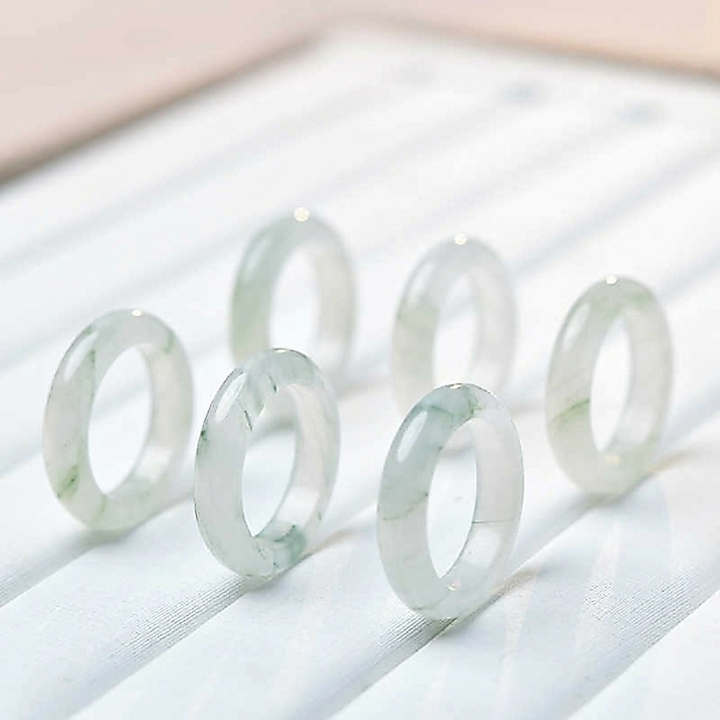 [𝐒𝐀𝐋𝐄] Nhẫn Thiên Sơn Thúy Xanh Băng Tự Nhiên – Nhẫn Đeo Tay Nữ Thanh Lịch 𝐊𝐈𝐌 𝐓𝐇À𝐍𝐇 𝐁Ả𝐎
