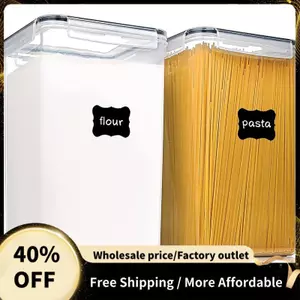 2 Hộp Bảo Quản Thực Phẩm Lớn Có Nắp Kín Hơi 6.5L, Dùng Cho Bột, Đường, Cung Cấp Nướng Bánh Và Bảo Quản Thực Phẩm Khô