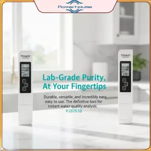 POWER 2 trong 1 TDS EC Máy đo cầm tay Bút kiểm tra chất lượng nước Màn hình kỹ thuật số có độ chính xác cao cho bể bơi thủy canh gia đình.