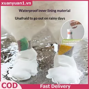 XUAN 20 Chiếc Chân Thú Cưng Dùng Một Lần Chống Dệt Chống Thấm Nước Chống Trơn Trượt Phù Hợp Với Chó Nhỏ Vừa Cho Ngày Mưa Đi Bộ Ngoài Trời VN
