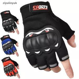 Ziyulinyuk Găng Tay Xe Máy Thoáng Khí Không Kín Ngón Tay Đua Găng Tay Cho Thể Thao Ngoài Trời Crossbike Đi Xe Găng Tay Xe Máy Nam 1 Cặp VN