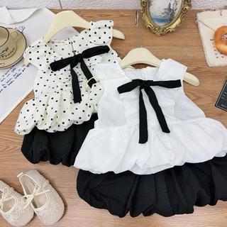 S56-[tomnaukids] Set áo cột nơ phối quần bí cho bé gái size từ 8-35Kg