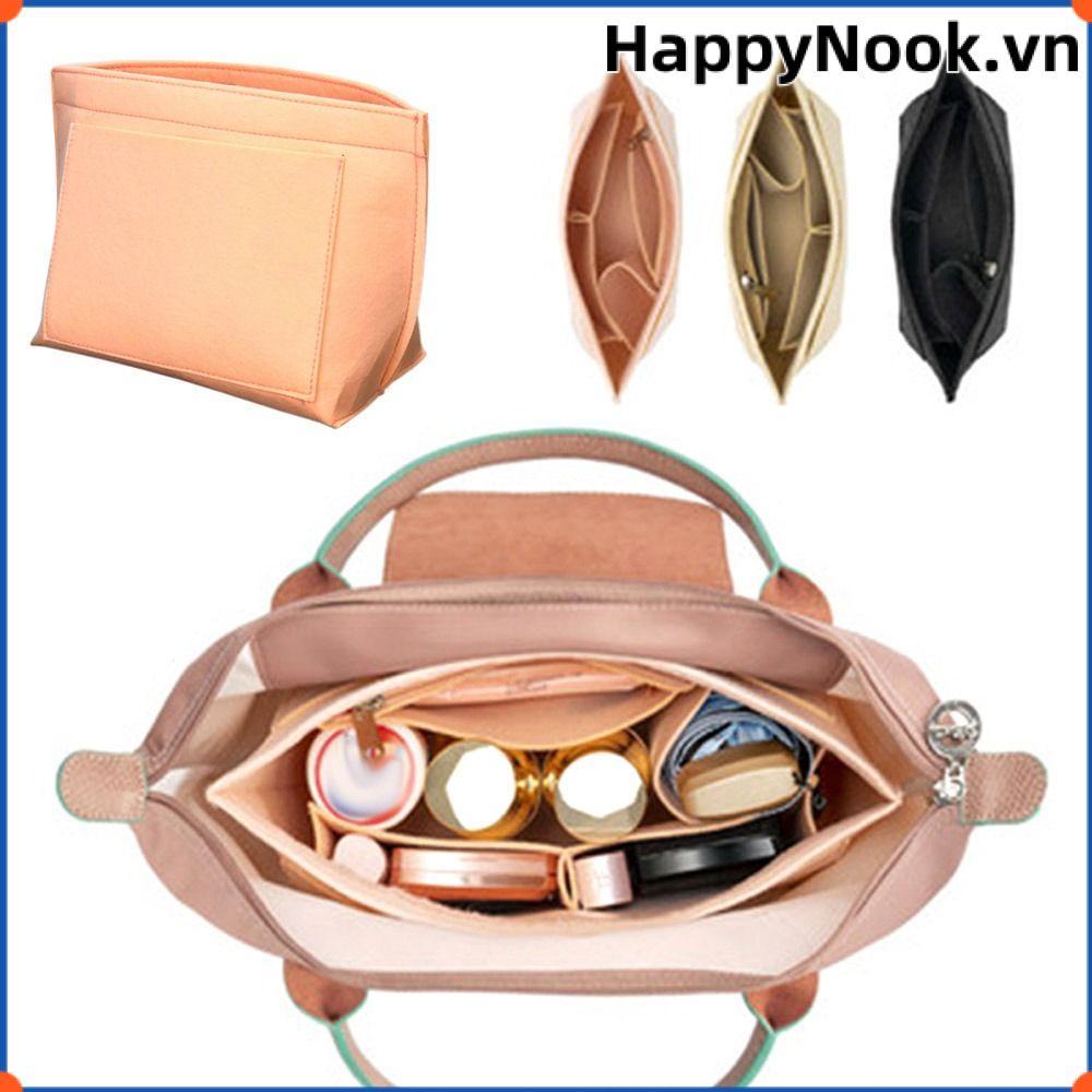 HAPPYNOOK Túi chèn nỉ Túi du lịch bí mật Chèn tổ chức Túi bên trong