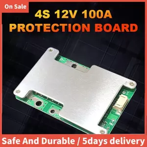 Bảng bảo vệ pin Lithium 4S 12V 100A LiFePO4 có cân bằng pin nguồn / tăng cường bảng bảo vệ PCB
