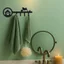 HELLOYOUNG Móc chìa khóa kim loại màu đen cao cấp Trang trí tường Chống thấm nước Chống rỉ sét Nhà sắp xếp lưu trữ Quà tặng