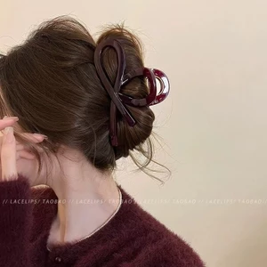 Chất Lượng Cao Acrylic Lấy Kẹp Tóc Cá Mập Lớn Kẹp Tóc Đơn Giản Kẹp Tóc Nữ Đầu Lưng Phụ Kiện Tóc PDKR