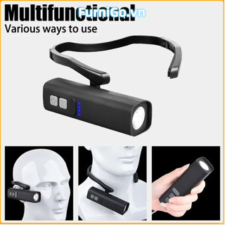 Đèn pha kẹp tai FURNIGO - Sạc lại được, điều khiển dễ dàng, nhẹ và chống nước IPX4, phù hợp cho người yêu chạy bộ