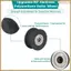 Bánh xe lăn hình elip Con lăn nhựa Polyurethane yên tĩnh, Thiết bị tập thể dục Phụ kiện ròng rọc Bộ phận huấn luyện hình elip
