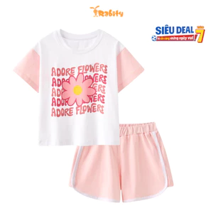 Bộ thun ngắn tay bé gái Rabity 960.901