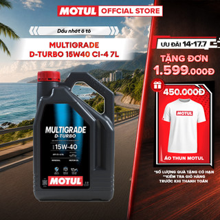 Dầu nhớt xe ô tô MOTUL MULTIGRADE D-TURBO 15W40 CI-4 3X7L VN