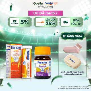 Bộ 1 Thực Phẩm Bảo Vệ Sức Khỏe Pharmaton Essential 30 Viên/Lọ + 1 Thực phẩm bảo vệ sức khỏe Pharmaton Energy Fizzi