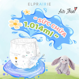 Combo 2 Bịch Tã/Bỉm Dán ELPRAIRIE Air Thin Size S 34 Miếng Newborn Cho Bé Từ Sơ Sinh Đến 6.5kg, Mềm Mại, Thoáng Khí
