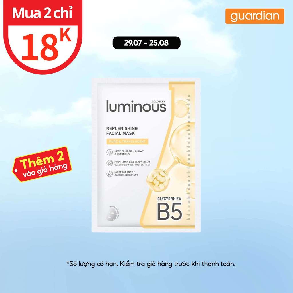 Mặt Nạ Colorkey Luminous B5 Cấp Ẩm Cho Da 25ml