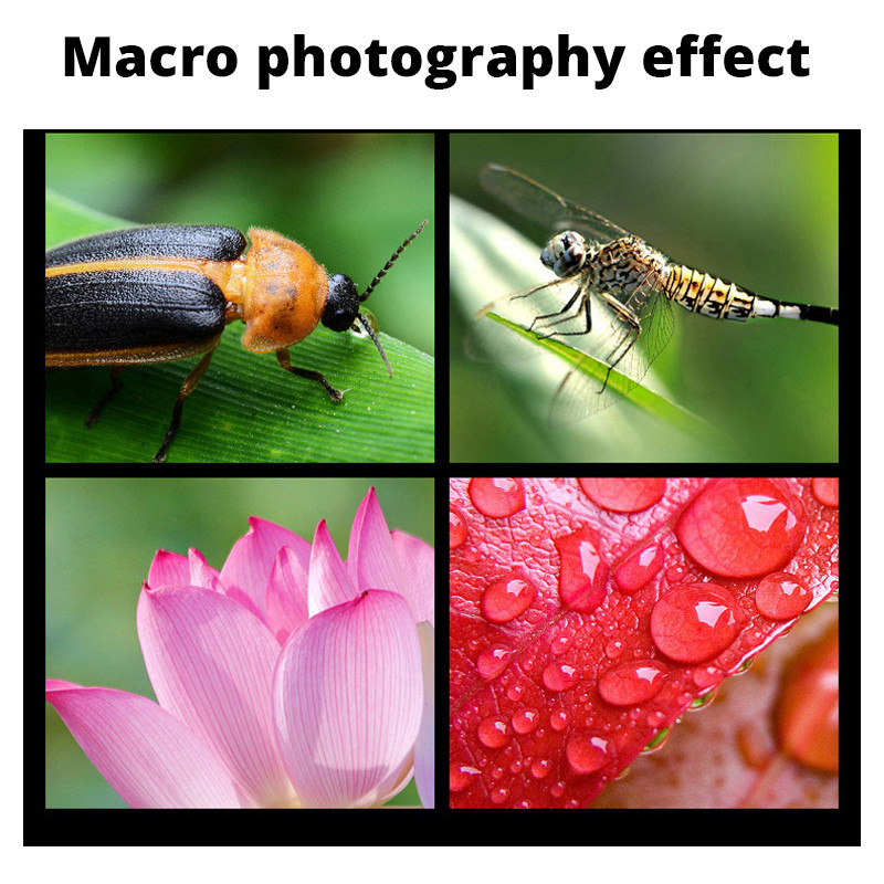 Điện thoại di động Ống kính Macro 0,45x 49UV Góc siêu rộng Ống kính HD đa năng 2 chức năng Điện thoại di động Bên ngoài | BigBuy360 - bigbuy360.vn