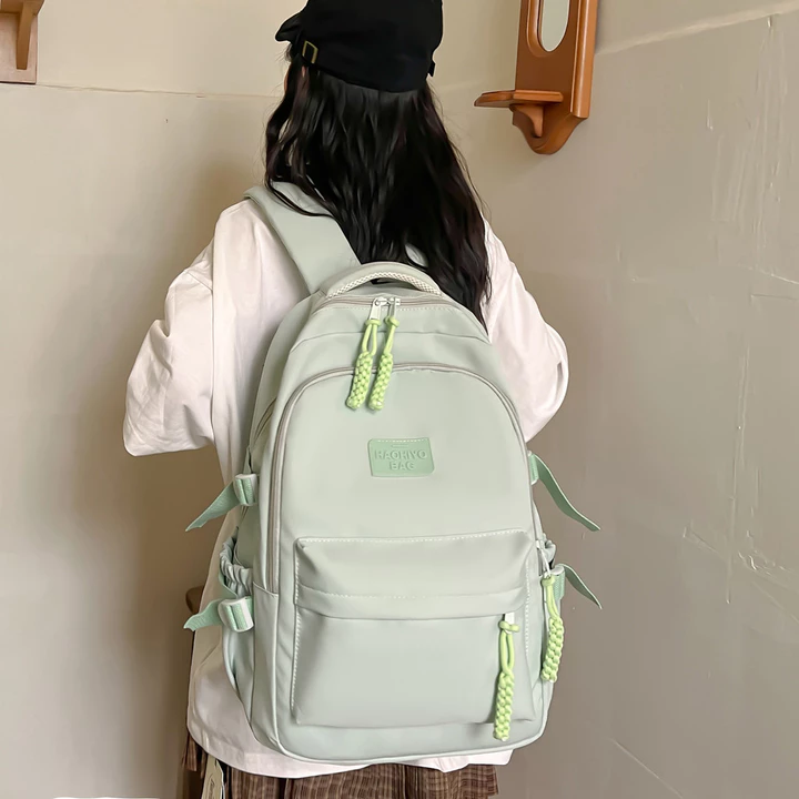 Trận Đấu Lớn Học Sinh Trung Học Cơ Sở Schoolbag Nhật Bản Nữ Đơn Giản Trăm Học Sinh Dung Tích Cô Gái Ba Lô Lớn Ba Lô Ba Lô Ba Lô Ba Lô