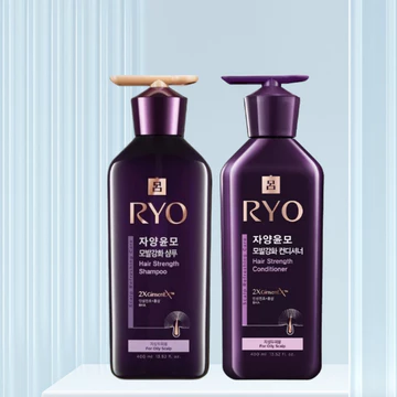 Dầu gội RYO Purple Oil Dầu gội Tăng cường chuyên sâu Nuôi dưỡng Dầu gội dầu gội mạnh 400ML Bán buôn [Y]