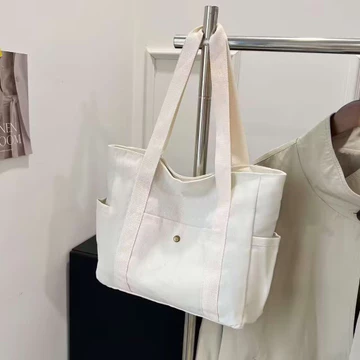 Túi tote vải nhiều túi Nhật Bản Túi xách đi lại dung tích lớn Túi xách lớp học sinh Túi xách nữ nhẹ Túi xách phù hợp cho mọi trận đấu Túi đeo vai Túi tote Túi xách Túi vải Túi vải Túi vải Công suất lớ