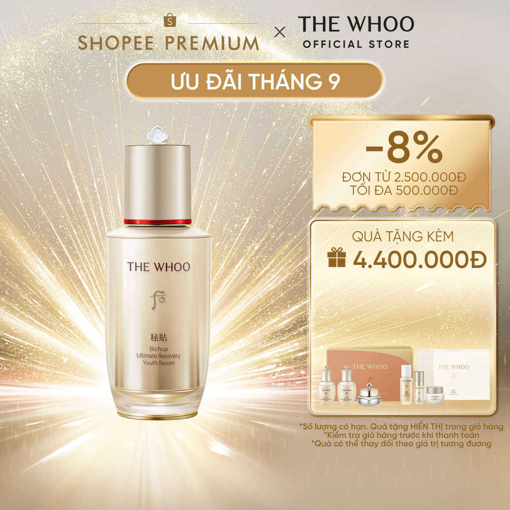 [THE WHOO OFFICIAL] Tinh chất tự sinh chống lão hóa thế hệ thứ 4 THE WHOO Bichup Ultimate Recovery Youth Serum 50ml