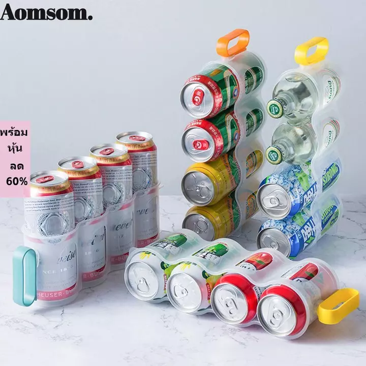 AOMSOM Chai Bia Đựng Đồ Uống 4 Lỗ Chống Rơi Xếp Chồng Dụng Cụ Nhà Bếp Tiện Ích Giá Đựng Đồ Uống Hộp Đồ Uống