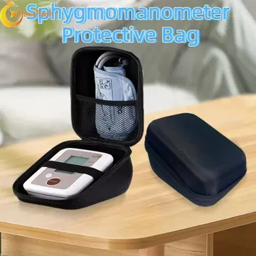Hộp đựng máy đo huyết áp RADIANTFLASH, Túi bảo vệ máy đo huyết áp tam giác di động, Vỏ cứng chống sốc có tay cầm chống nước cho máy đo huyết áp