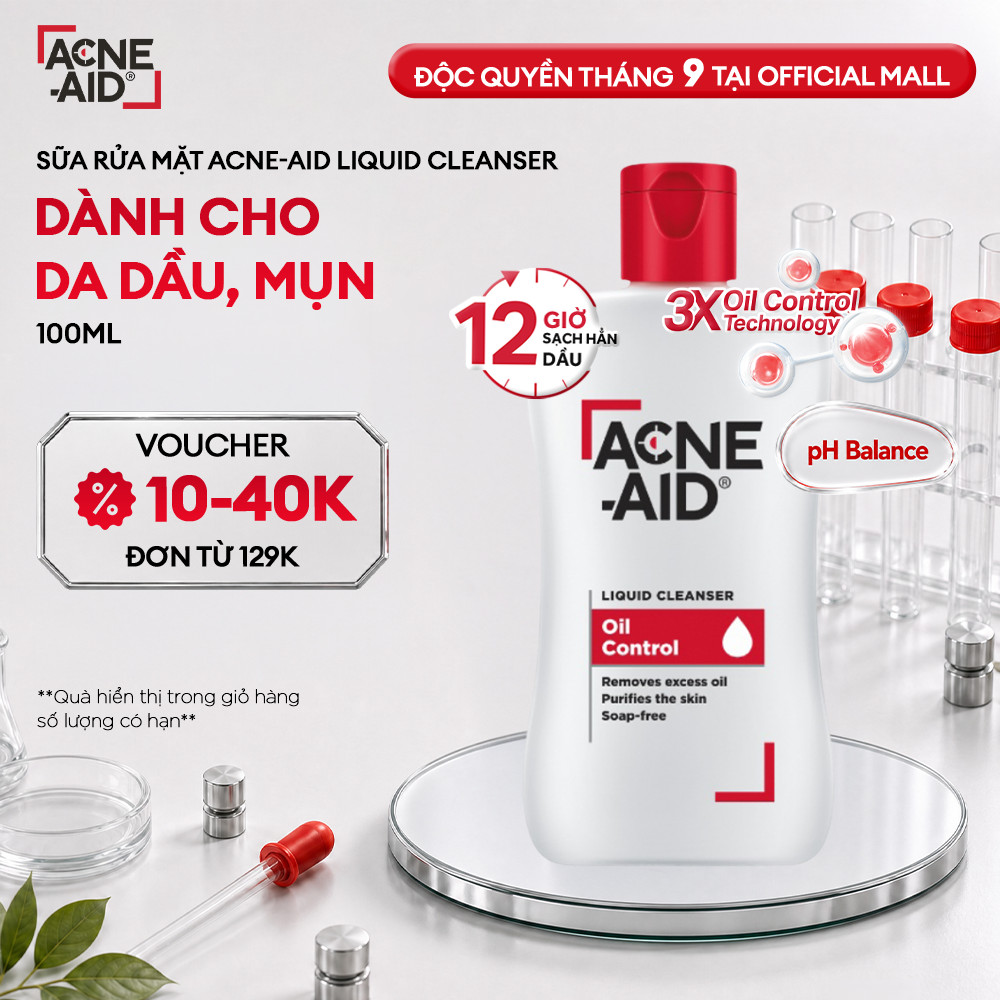 Sữa rửa mặt Acne-Aid Liquid - Giảm nhờn, ngừa mụn (100ml)
