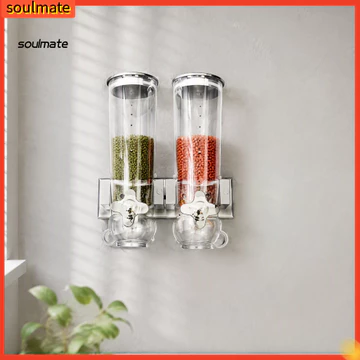 Linh hồn| Hộp đựng thực phẩm kín khí Hộp đựng thực phẩm treo tường Hộp đựng ngũ cốc khô treo tường Hộp đựng thực phẩm chống ẩm kín khí cho thức ăn cho đông nam