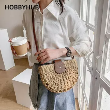 Women's Woven Straw Bag – for the Beach