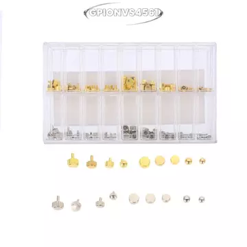 Bộ phận vương miện đồng hồ GPIONVS4561, thay thế vương miện đồng hồ vòm vàng bằng đồng, đồng hồ vòm bạc bền bỉ Phụ kiện vương miện Bảo trì đồng hồ