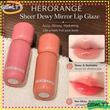 GSWLTT Gương Son Bóng, Nước Lâu Dài Bóng Thạch Thủy Tinh Son Tint, Dưỡng Ẩm Gợi Cảm Không Dính Hydrating Liquid Son Môi Mỹ Phẩm