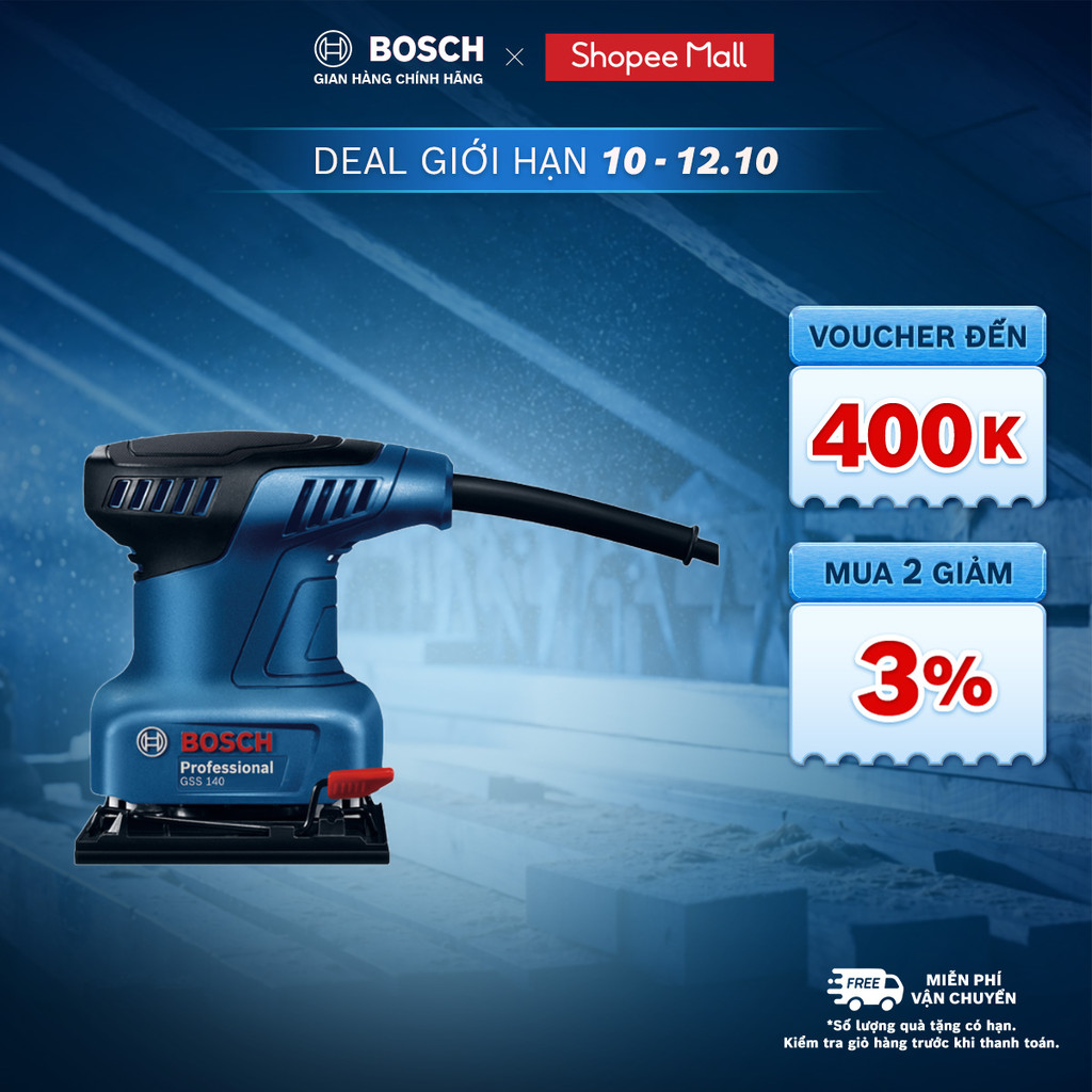 Máy chà nhám rung Bosch GSS 140
