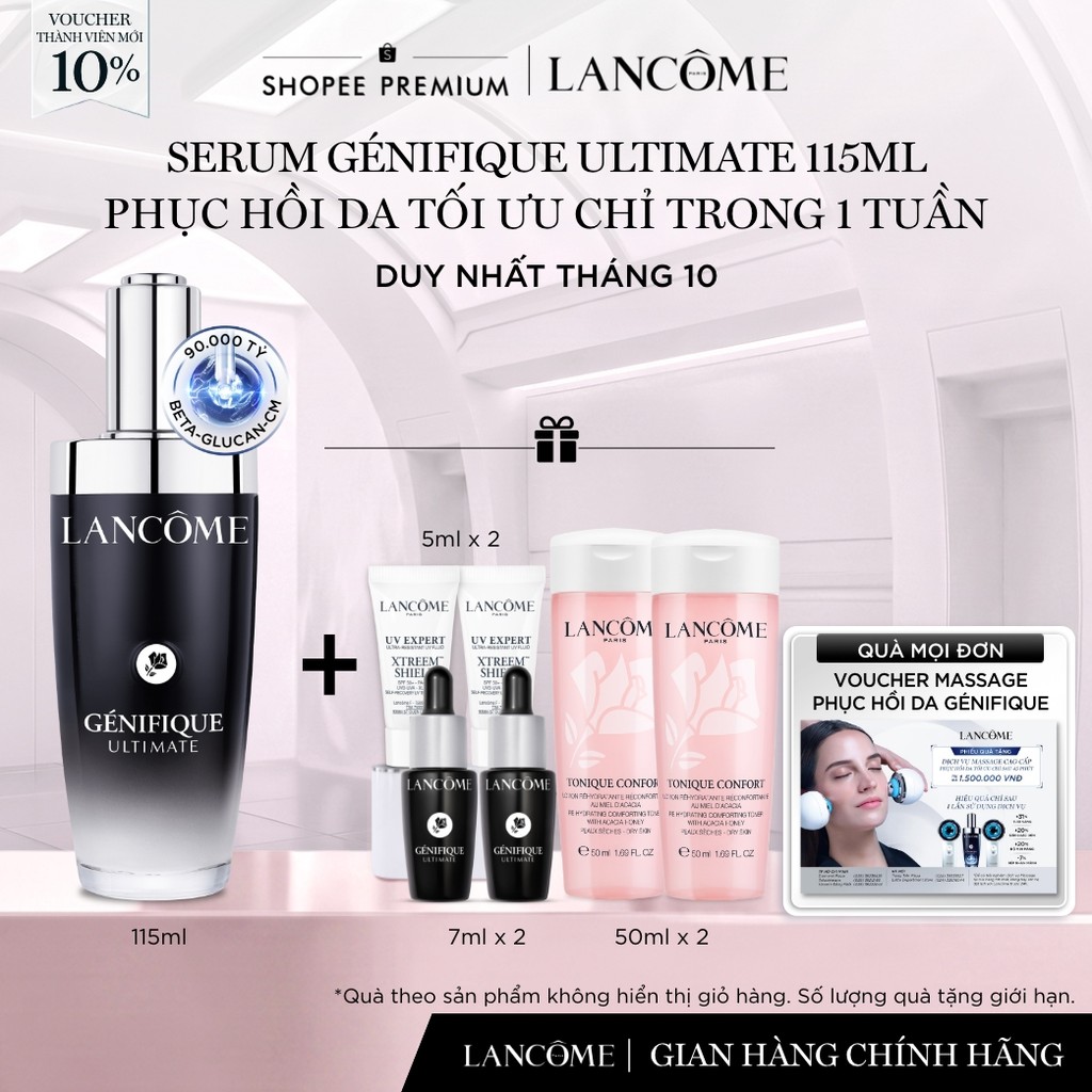 Serum Phục Hồi Da Tối Ưu Trong 1 Tuần Lancome Genifique Ultimate 115ml
