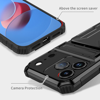 Dành Cho iphone 17 Pro Max / 17 Air Case Có Giá Đỡ Thẻ Khe Cắm Quân Sự Hạng Nặng Chống Sốc Cứng Bảo Vệ Dày
